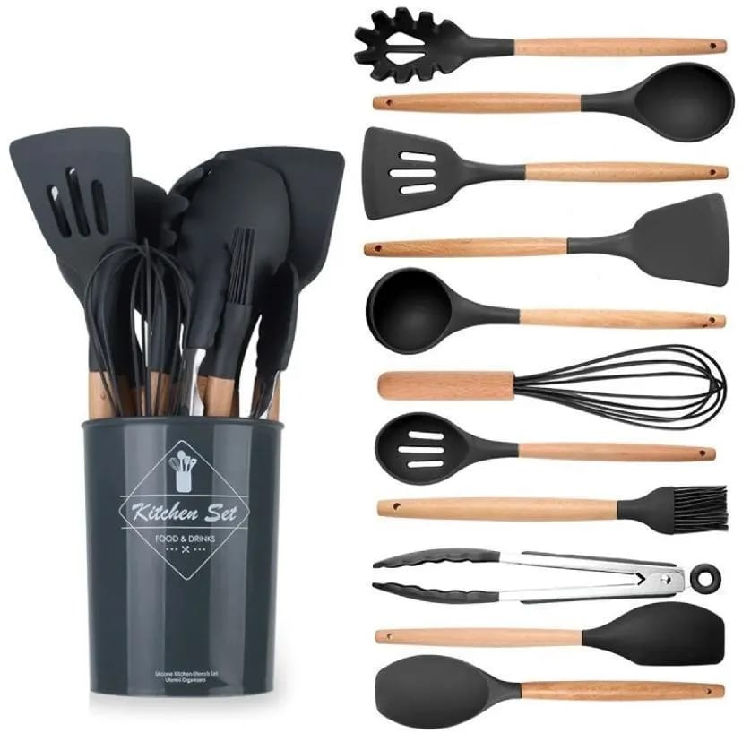 Complete Kitchen Essentials Bundle - Chopper, Oil Spray & Spoon Set