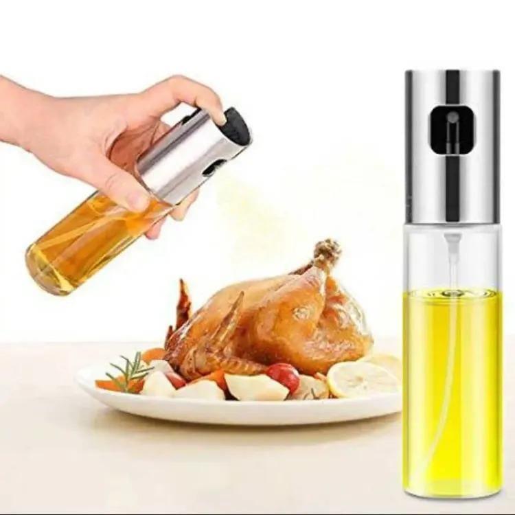 Premium Glass Oil Spray Dispenser - 7.1" Non-Slip Design