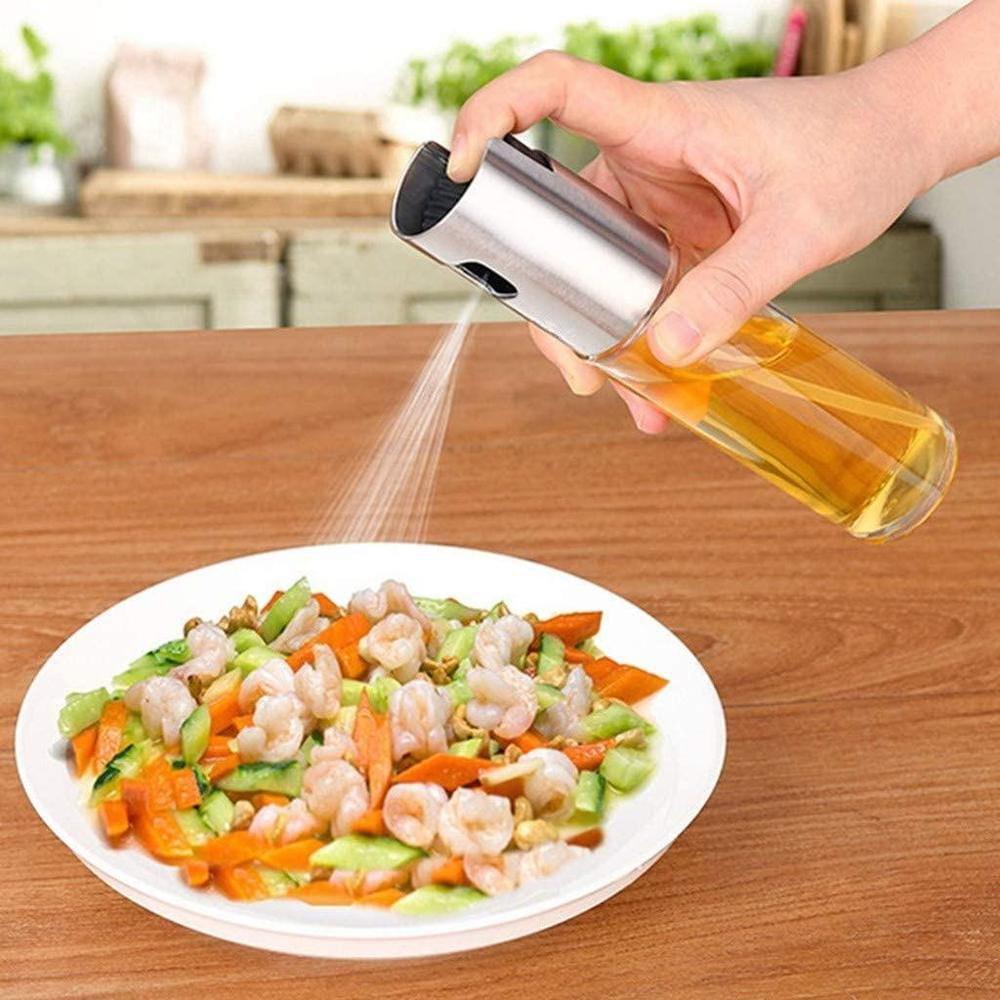 Premium Glass Oil Spray Dispenser - 7.1" Non-Slip Design