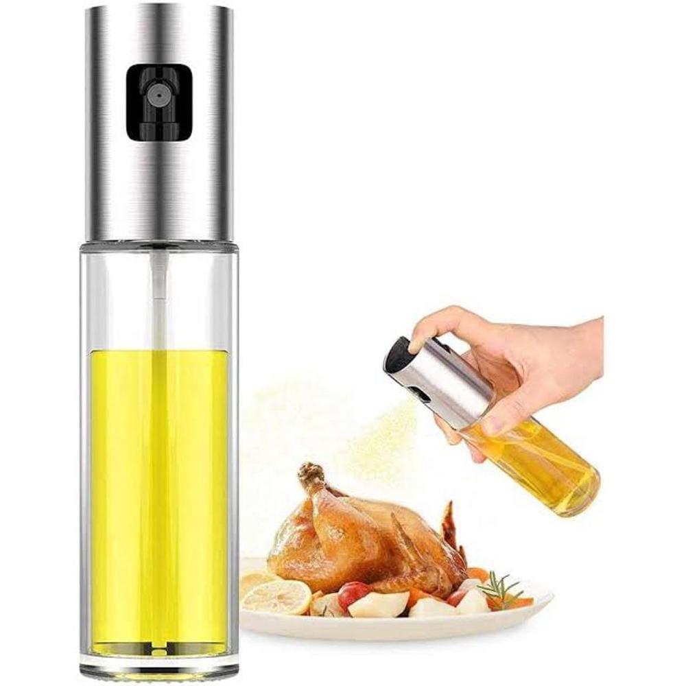 Premium Glass Oil Spray Dispenser - 7.1" Non-Slip Design