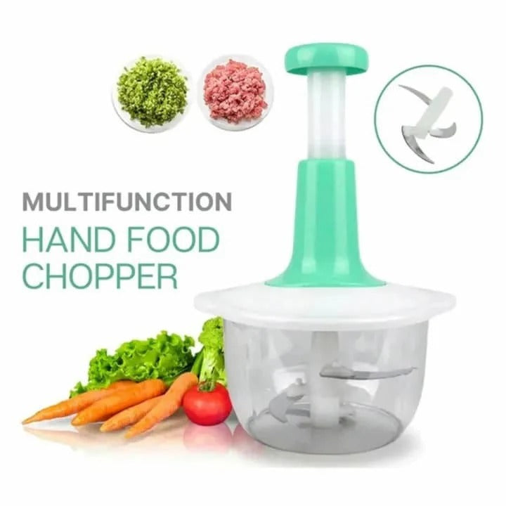 Manual Food Chopper - ABS Plastic Multi-Purpose Kitchen Tool